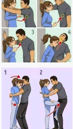 the instructions for how to hug each other in different positions, with pictures on them