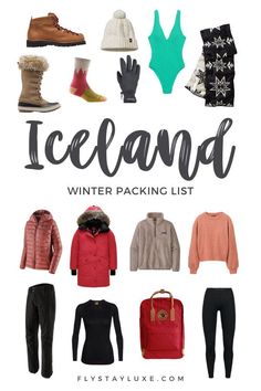 the winter packing list for iceland