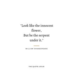 william shakespeare quote about the innocent flower