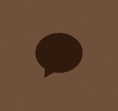 a brown background with a speech bubble