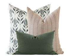 four pillows with different patterns and colors