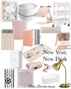 the new year, new desk is here and it's time to get organized