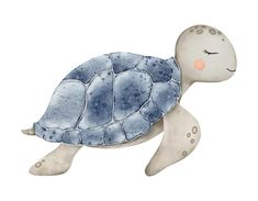 a watercolor painting of a sea turtle