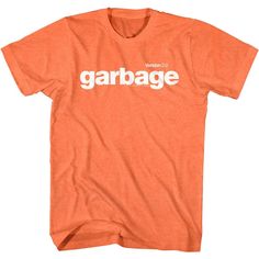 Garbage Band Heather Cantaloupe T-Shirt Version 2.0 Album James Bond Theme, Shirley Manson, Alt Indie, Concert Merch, 90s Rock, Band Concert, Madison Wisconsin, Orange Shirt, Band Shirts