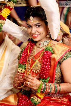 Diamond Jewlery, South Indian Bride Saree, Beautiful Bridal Jewelry, Bridal Attire, Bride Portraits, Indian Bride Hairstyle, Jewel Wedding, Indian Brides