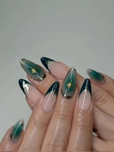 French Press On Nails, Emerald Nails, Medium Almond, Nagel Tips, Almond Nails Designs, Dream Nails, American Beauty