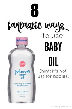 If you've got a bottle of baby oil sitting in your cabinet, check out these 8 Fantastic Ways to Use Baby Oil. Not just for baby anymore! Baby Oil On Face, Baby Oil Shaving, Baby Oil Uses, Best Body Oil, Hacks Beauty, Facial Skin Care Routine