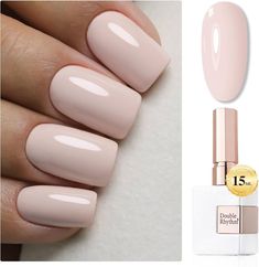 Amazon.com: Double Rhythm 15ML Gel Polish Jelly Sheer Pastel Light Milky Color 1 PC 0.53 OZ Bottle UV Nail Polish Art Salon at Home for Women Girls (Nude Pink-B-A1332) : Beauty & Personal Care Neutral Mauve Nails, Top Fall Nail Colors 2024, Peaches And Cream Nails, Nail Color For Fall 2024, Light Fall Nails, Tan Nails Design, Matte Gel Nails, Peach Colored Nails, Cream Nail Polish