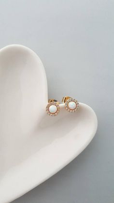 Tiny Opal Stud Earrings,Opal Stud Earrings,Opal Studs,Opal Earrings,Opal Tiny Studs,Tiny Circle Opal Minimalist White Opal Earrings, Dainty Round Opal Earrings, Dainty White Opal Earrings, Born In October, Opal Stud Earrings, Earrings Opal, Minimalist Earrings Studs, Swirl Earrings, Minimalist Studs