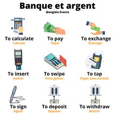 the different types of money in french