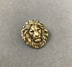 Lion Brooch, Lion Bracelet, Lion Gifts, Animal Lion, Men's Brooch, Leo Birthday, Sweater Pin, Lion's Mane, Metal Brooch