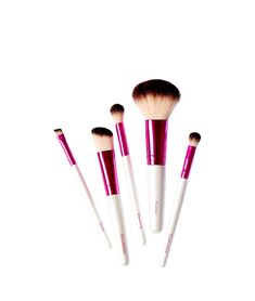 RUBY KISSES Foundation Eyeshadow Blending Mini Makeup Brushes, 4 In 1 Makeup Brush, Face Brush Set, Pink Makeup Brush Set, 13 Pcs Makeup Brush, Blending Eyeshadow, Face Brush, Kiss Makeup