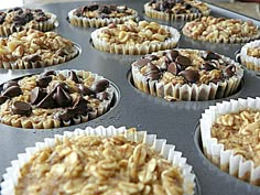 an iphone photo of some cupcakes on a baking sheet with the caption pinterest