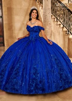 Chiffon Cape Sleeve A-line Gown by Ladivine CDS509 – ABC Fashion Royal Blue Quince Dress, Blue Quince Dress, Robes Quinceanera, Royal Blue Quinceanera Dresses, Royal Blue Quinceanera, Royal Blue Quince, Blue Quinceanera, Mexican Quinceanera, Quinceanera Themes Dresses