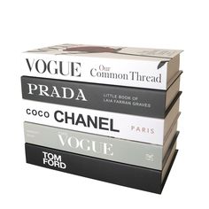 four books stacked on top of each other