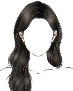 Blone Hair, Fake Makeup, Fashion Illustration Collage, Hair Illustration, Hair Inspiration Long, Hair Sketch, Hair Png, Dress Design Sketches, Photo Pose Style