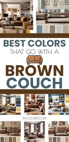 the best colors that go with a brown couch