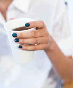 ↞∙∙∙∙ѕaraн∙∙∙∙↠ Green Mani, Blue Manicure, Boho Nails, Teal Nails, Easy Nails, Nice Nails, Polish Ideas, Friday Favorites, Fall Inspiration