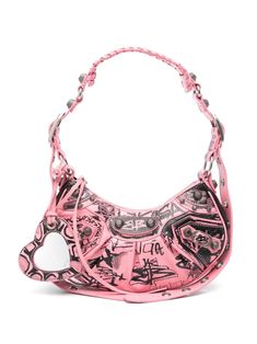 Discover great products at the best prices at Dealmoon. Le Cagole XS graffiti shoulder bag. Price:$1575.20 at FARFETCH Pink Balenciaga, Bag Women Fashion, Planet People, Graffiti Prints, Shoulder Bags For Women, Balenciaga Bag, Beauty Clothes, Designer Shoulder Bags, Outdoor Outfit