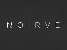 the word norve written in white on a black background