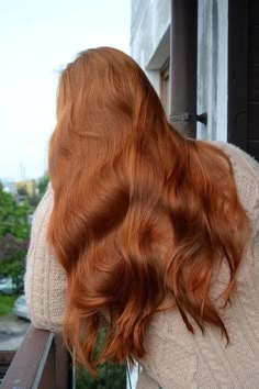 Natural Red Hair, Long Red Hair, Hair Color Highlights