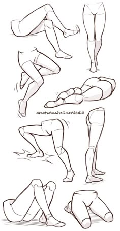 the steps to drawing legs and feet