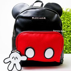 Disney Mickey Mouse Mini Backpack 10" Faux Leather Backpack Purse Lady Carry All Travel Bag Backpac Adjustable Straps To Fit All Backpack Is 10" Height 9" 100% Authentic And Disney Licensed Great Gift New With All Original Tags Black Minnie Mouse Bag For Back To School, Casual Black Backpack For Disney Trips, Black Minnie Mouse Backpack For Back To School, Black Minnie Mouse Standard Backpack, Back To School Minnie Mouse Black Backpack, Red Mickey Mouse Backpack, Black Mickey Mouse Backpack, Mickey Mouse Themed Backpack For Disney Trips, Mickey Mouse Standard Backpack For Disney Trips