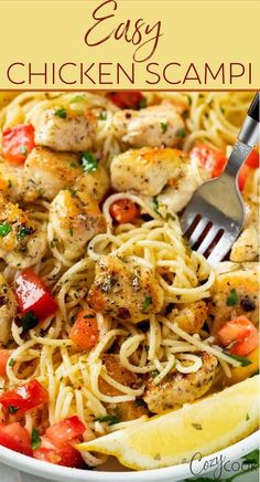 this easy chicken scamp recipe is the perfect meal for busy nights