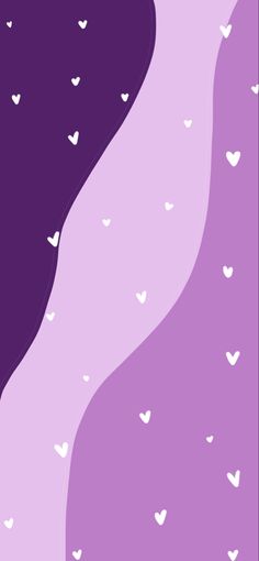 an abstract purple and white background with hearts on the left side of the image,