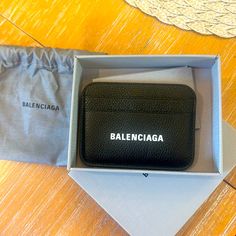 Never Use Balenciaga Card Holder, Black, Comes With Box Dust Bag Balenciaga Card Holders, Key Card Holder, Balenciaga, Card Holder, Mens Accessories, Man Shop, Color