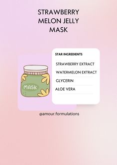 We have developed an easy guide to creating an amazing Strawberry watermelon jelly mask! I developed a skincare formulator that has been formulating a range of products over the course of 5 years. I'm currently aspiring to get my esthetician's license and my cosmetic chemist degree! These formulas are carefully designed to aid you with your business and provide step-by-step directions to have a well-formulated Face mask that aids with the lightening of dark marks and hyperpigmentation! All Links to vendors are available through the pdf as well. This document is 7 pages long and full of insightful information to take your formula to the next level!