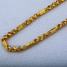 Vintage antique design handmade customized 22kt yellow gold Choco casual chain necklace daily use jewelry, it contains pure 91.6% gold with complete hallmarked, gorgeous unisex gifting jewelry from India.Metal-22kt yellow gold.Item type-Chain necklace.Length-20" or 22" or 24 inches (pic your size.) Widht-2.3 mm approx.Weight-15.00 to 18.00 grams approx.(vary as per length).Stamped-916/22kt hallmarked.Gold purity-91.6%.Makes excellent gifting for birthday, valentines day, Christmas day, mother's Gold Neck Chains For Men Design Latest, Latest Gold Chains For Men, New Chain Designs Gold, Gold Chains For Men Design Latest, Golden Chain For Men, Chain Designs Gold