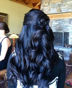 Dark Hair Makeup, Navy Blue Hair, Navy Hair, Blue Black Hair, 2015 Hairstyles, Pinterest Hair, Hair Inspiration Color