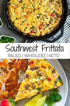 an image of southwest frittata on a plate