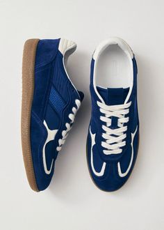 tb.490 Rife Sheen Blue | ALOHAS Men’s Casual Shoes, Underrated Shoes, Men’s Sneakers, Blue Shoes Men, Colored Shoes, Finnish Fashion, Colorful Sneakers, Blue Trainers, Shoe Inspo