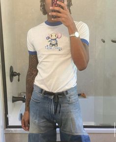 Steve Lacy Outfits Inspiration, Steve Lacy Outfits, Lacy Outfits, Steve Lacy, Baby Tees, Mens Fashion Streetwear, Casual Style Outfits, Look Cool, Aesthetic Clothes