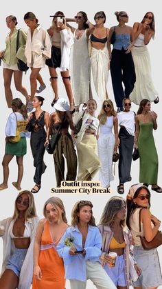 City Break Outfit Summer, Summer Holiday Aesthetic, Summer City Outfits, Thailand Outfit, Spain Outfit, City Break Outfit, Holiday Outfits Summer, Greece Outfit, Summer City