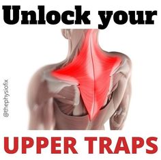 a poster with the words unlock your upper traps