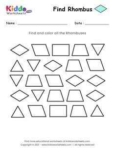 the worksheet for kids to learn how to find and use shapes in their workbook