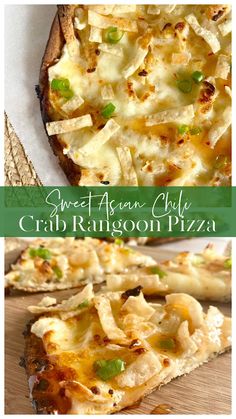 Crab Rangoon Pizza, Crab Rangoon Filling, Asian Chili, Chili Crab, Ooni Pizza, Pizza Sandwich, Cooking Pizza, Crab Rangoon