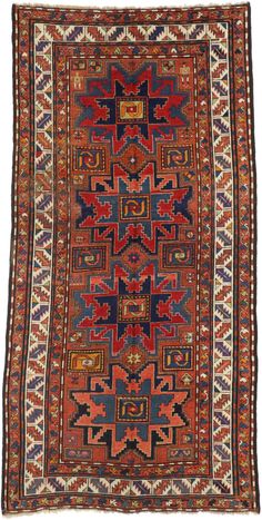 Antique Caucasian Kazak Area Rug with Lesghi Star, Wide Hallway Tribal Runner For Sale at 1stDibs Wide Hallway, Persian Rug Designs, The Weaver, Scandinavian Rug, Caucasian Rug, Human Figure, Rugs And Carpet, Shades Of Red, Fashion Room