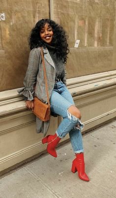 Red Boots, New Classic, Fall Looks, Looks Vintage, Winter Looks