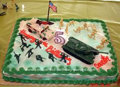 @Chasidy Brooks Lynch - check this site out! Perfect for M's b-day! Gi Joe Birthday Party, Army Cake Design, Army Birthday Party Ideas, Army Birthday Party, Army Hats