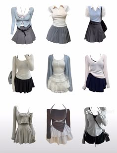 Academia / ballet core outfits Everyday Ballet Outfits, Girly Girly Outfits, Casual Cute Dress, Cool Toned Clothes, Innocent Outfit Aesthetic, Uzzlang Outfits Korean Style, Pretty Party Outfits, Dream Job Outfit, Romantic Style Fashion Inspiration