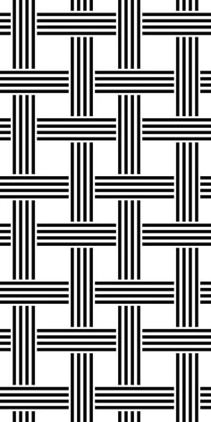 an abstract black and white pattern with vertical lines in the center, on a white background