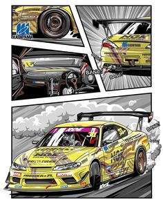 Corvette Art, Cool Car Drawings, Best Jdm Cars, Automotive Artwork, Drifting Cars, Car Artwork, Street Racing Cars