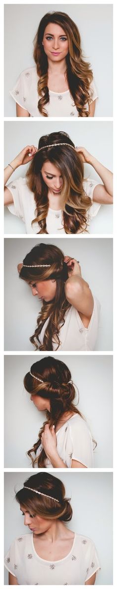 Quick and Easy, Romantic Hair Wrap Tutorial - Festival Hair Cool Hairstyles For Girls, Top Hairstyles, Festival Hair, Quick Hairstyles, Pretty Hairstyles, Hair Hacks, Hair Looks, Hair Tutorial