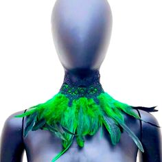 Feather Collar Neck-Lave Nwt Green Feathered Wristlet Cuff Bracelets Feather Collar, Collar Neck, Collar Necklace, Green Color, Womens Jewelry Necklace, Green Colors, Cuff Bracelets, Cuff, Necklaces