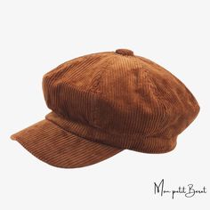 casquette gavroche pour femme en velours marron Style Chic Parisien, Womens Newsboy Cap, Types Of Hats For Women, Vintage Beret, Painter Hat, Ivy Cap, Boho Festival Fashion, Hat Beret, Berets Cap