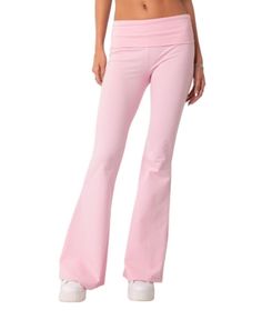 Edikted Naomi Flared Leggings Pink Flared Pants, Feminine Clothes, Flared Leggings, Flared Pants, Feminine Outfit, Bell Bottom, Flare Pants, Baby Pink, Women's Leggings